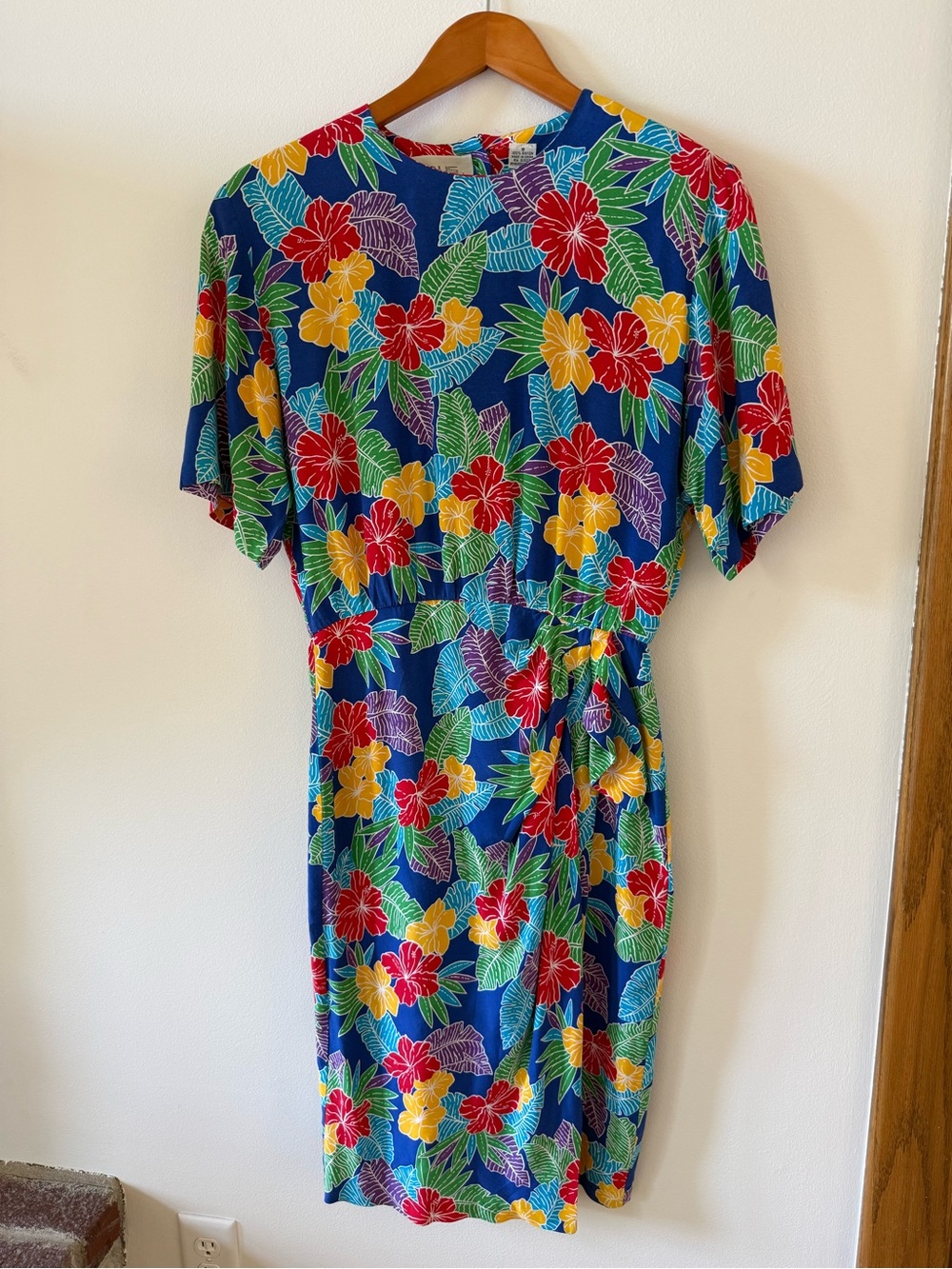 Vintage 80’s Tropical Floral Dress